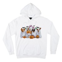 Halloween Boo Dogs Ghost Pumpkins Spooky Dog Lover Outfit Hoodie