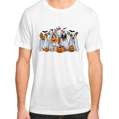 Halloween Boo Dogs Ghost Pumpkins Spooky Dog Lover Outfit Adult ChromaSoft Performance T-Shirt