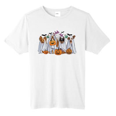 Halloween Boo Dogs Ghost Pumpkins Spooky Dog Lover Outfit Tall Fusion ChromaSoft Performance T-Shirt