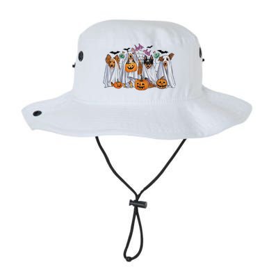 Halloween Boo Dogs Ghost Pumpkins Spooky Dog Lover Outfit Legacy Cool Fit Booney Bucket Hat