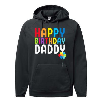 Happy Birthday Daddy Cute Dads Birthday Gift Performance Fleece Hoodie