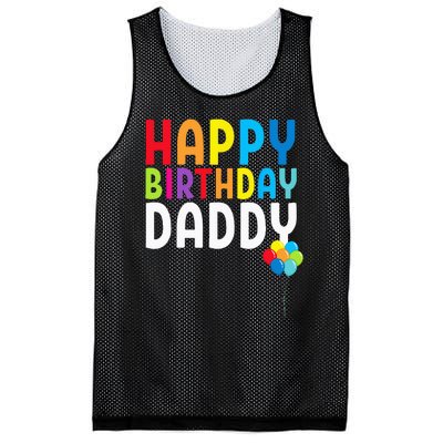 Happy Birthday Daddy Cute Dads Birthday Gift Mesh Reversible Basketball Jersey Tank