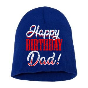 Happy Birthday Daddy Papa FatherS Day Gift Short Acrylic Beanie