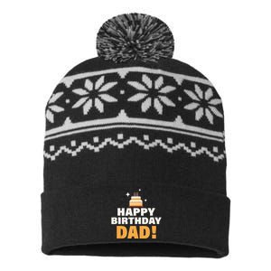 Happy Birthday Dad BDay Papa Birthday Dad Tank Top USA-Made Snowflake Beanie