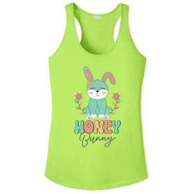 Honey Bunny Easter Bunny Retro Ladies PosiCharge Competitor Racerback Tank