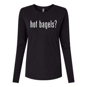 Hot Bagels Everything Bagel Lover Baker Lox And Cream Cheese Meaningful Gift Womens Cotton Relaxed Long Sleeve T-Shirt