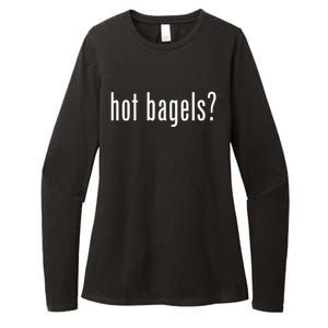 Hot Bagels Everything Bagel Lover Baker Lox And Cream Cheese Meaningful Gift Womens CVC Long Sleeve Shirt