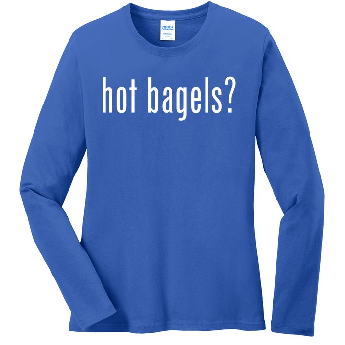 Hot Bagels Everything Bagel Lover Baker Lox And Cream Cheese Meaningful Gift Ladies Long Sleeve Shirt