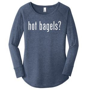 Hot Bagels Everything Bagel Lover Baker Lox And Cream Cheese Meaningful Gift Women's Perfect Tri Tunic Long Sleeve Shirt