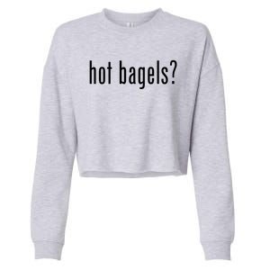 Hot Bagels Everything Bagel Lover Baker Lox And Cream Cheese Meaningful Gift Cropped Pullover Crew