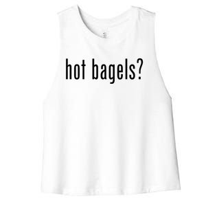 Hot Bagels Everything Bagel Lover Baker Lox And Cream Cheese Meaningful Gift Women's Racerback Cropped Tank