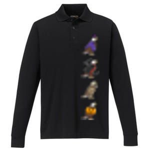 Halloween Bald Eagle Costume Witch Vampire Mummy Pumpkin Meaningful Gift Performance Long Sleeve Polo