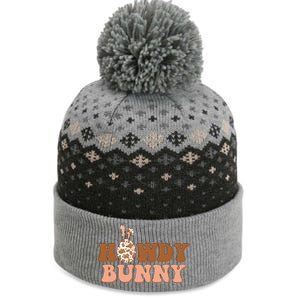 Howdy Bunny Easter Holiday The Baniff Cuffed Pom Beanie