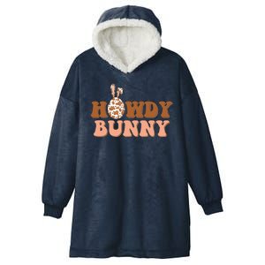 Howdy Bunny Easter Holiday Hooded Wearable Blanket