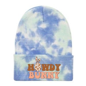 Howdy Bunny Easter Holiday Tie Dye 12in Knit Beanie