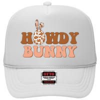 Howdy Bunny Easter Holiday High Crown Mesh Back Trucker Hat