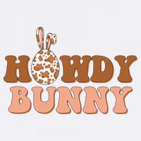 Howdy Bunny Easter Holiday Sustainable Bucket Hat