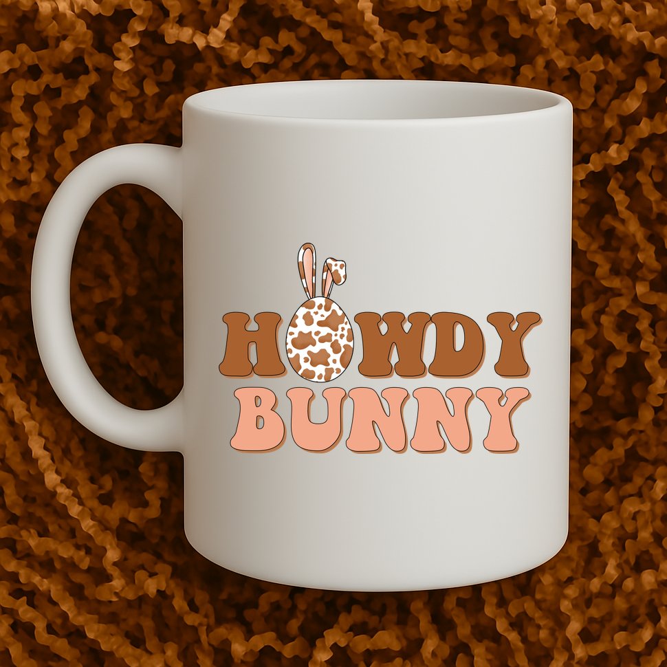 Howdy Bunny Easter Holiday Mug