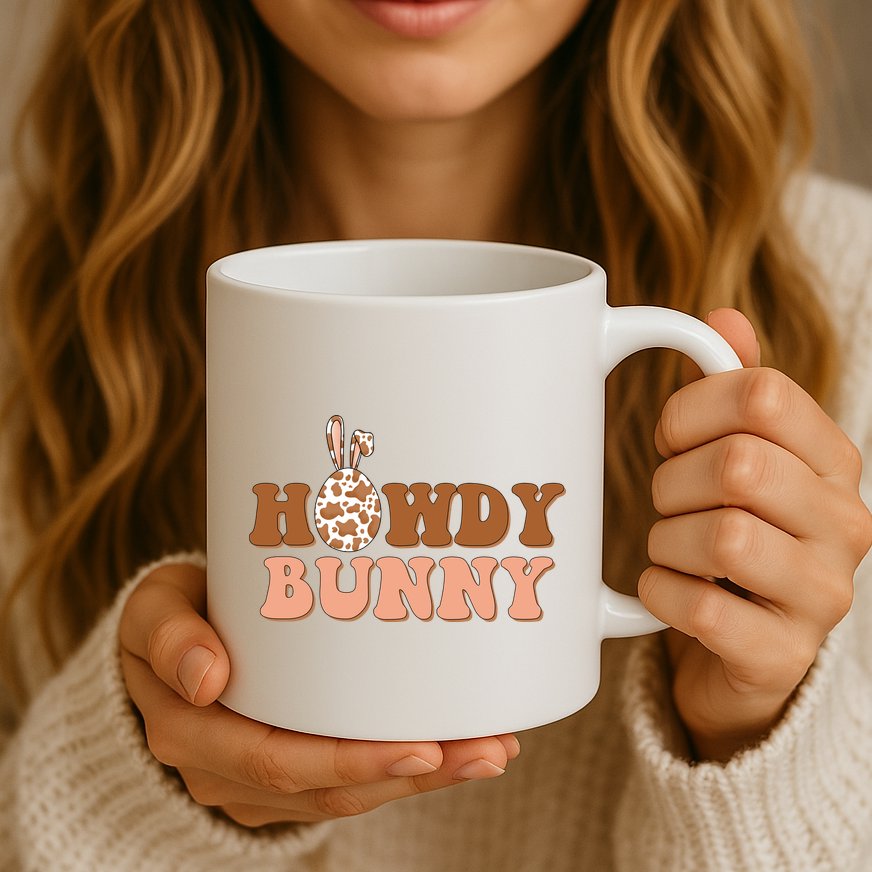 Howdy Bunny Easter Holiday Mug