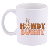 Howdy Bunny Easter Holiday 11oz C Handle Ceramic Mug