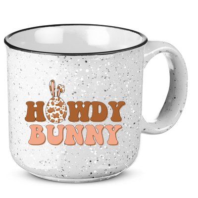 Howdy Bunny Easter Holiday 15oz Campfire Ceramic Mug