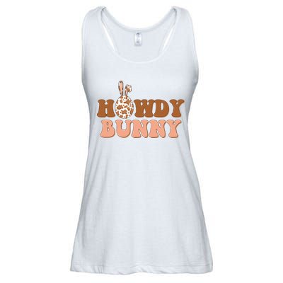 Howdy Bunny Easter Holiday Ladies Essential Flowy Tank