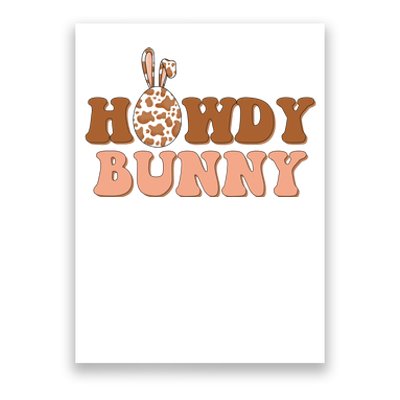 Howdy Bunny Easter Holiday Poster