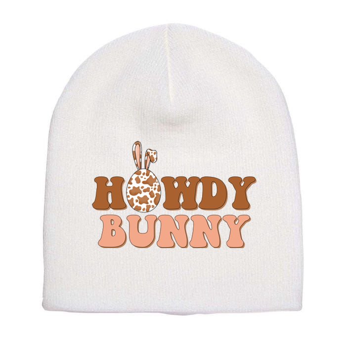 Howdy Bunny Easter Holiday Short Acrylic Beanie