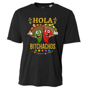 Hola Bitchachos Essential Cooling Performance Crew T-Shirt