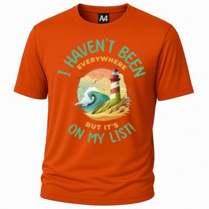 HavenT Been Everywhere But It’S On My List Travel Adventure Gift Cooling Performance Crew T-Shirt