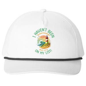 HavenT Been Everywhere But It’S On My List Travel Adventure Gift Snapback Five-Panel Rope Hat