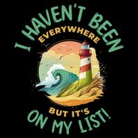 HavenT Been Everywhere But It’S On My List Travel Adventure Gift Drawstring Bag
