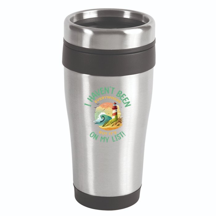HavenT Been Everywhere But It’S On My List Travel Adventure Gift 16oz Travel Tumbler