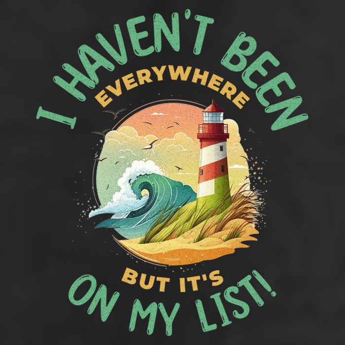 HavenT Been Everywhere But It’S On My List Travel Adventure Gift Microfiber Hand Towel