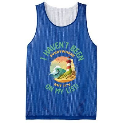 HavenT Been Everywhere But It’S On My List Travel Adventure Gift Mesh Reversible Basketball Jersey Tank