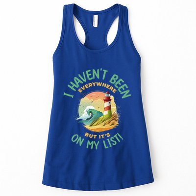 HavenT Been Everywhere But It’S On My List Travel Adventure Gift Womens Tank Top