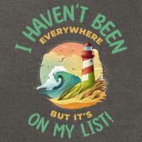 HavenT Been Everywhere But It’S On My List Travel Adventure Gift Cotton Canvas Backpack