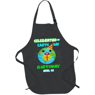 Happy Birthday & Earth Day April 22nd Green Gift Full-Length Apron With Pockets