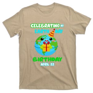 Happy Birthday & Earth Day April 22nd Green Gift T-Shirt