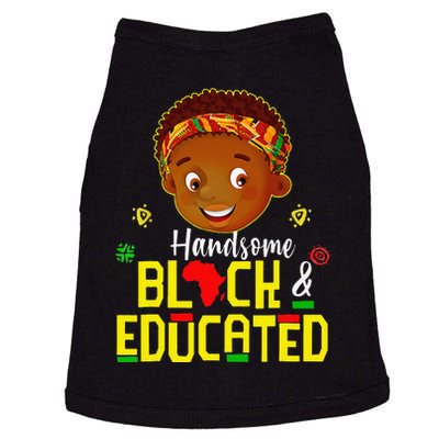 Handsome Black Educated Black African Juneteenth Doggie Tank