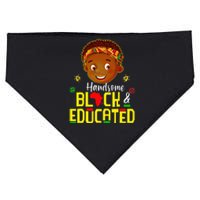 Handsome Black Educated Black African Juneteenth USA-Made Doggie Bandana