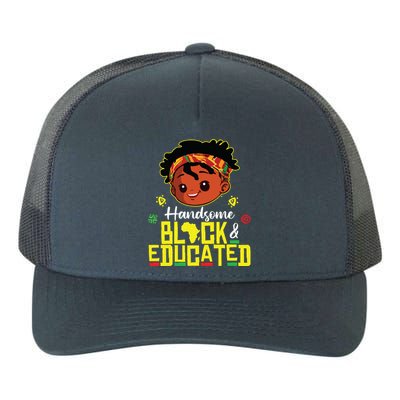 Handsome Black Educated Black History Boy African Yupoong Adult 5-Panel Trucker Hat