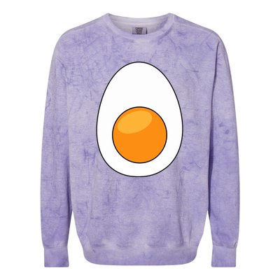 Hard Boiled Egg Funny Halloween Costume For Food Lovers Gift Colorblast Crewneck Sweatshirt