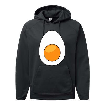 Hard Boiled Egg Funny Halloween Costume For Food Lovers Gift Performance Fleece Hoodie