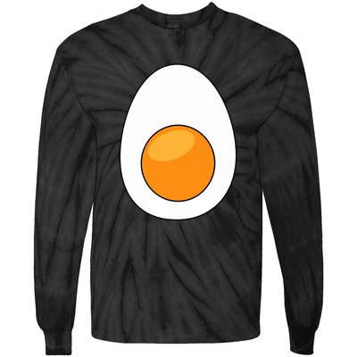 Hard Boiled Egg Funny Halloween Costume For Food Lovers Gift Tie-Dye Long Sleeve Shirt