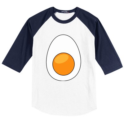 Hard Boiled Egg Funny Halloween Costume For Food Lovers Gift Baseball Sleeve Shirt