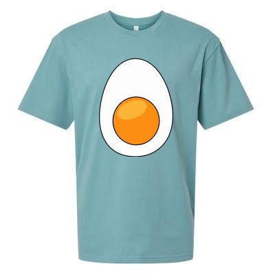 Hard Boiled Egg Funny Halloween Costume For Food Lovers Gift Sueded Cloud Jersey T-Shirt