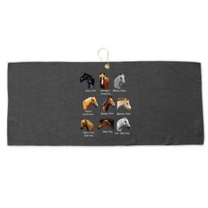 Horse Breeds Equestrian Horseback Riding Gift Large Microfiber Waffle Golf Towel