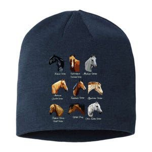 Horse Breeds Equestrian Horseback Riding Gift Sustainable Beanie