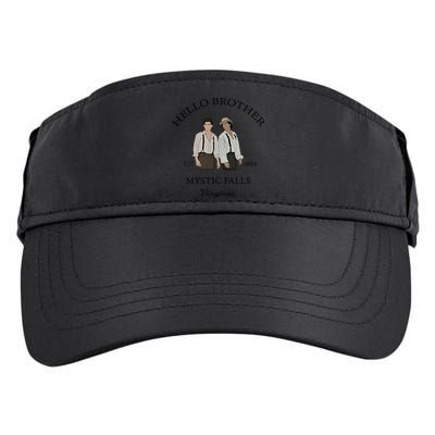 Hello Brother Est 1864 Mystic Falls Virginia Salvatore Adult Drive Performance Visor